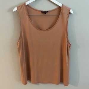 Eileen Fisher 100% Silk Peach Tank Size XL